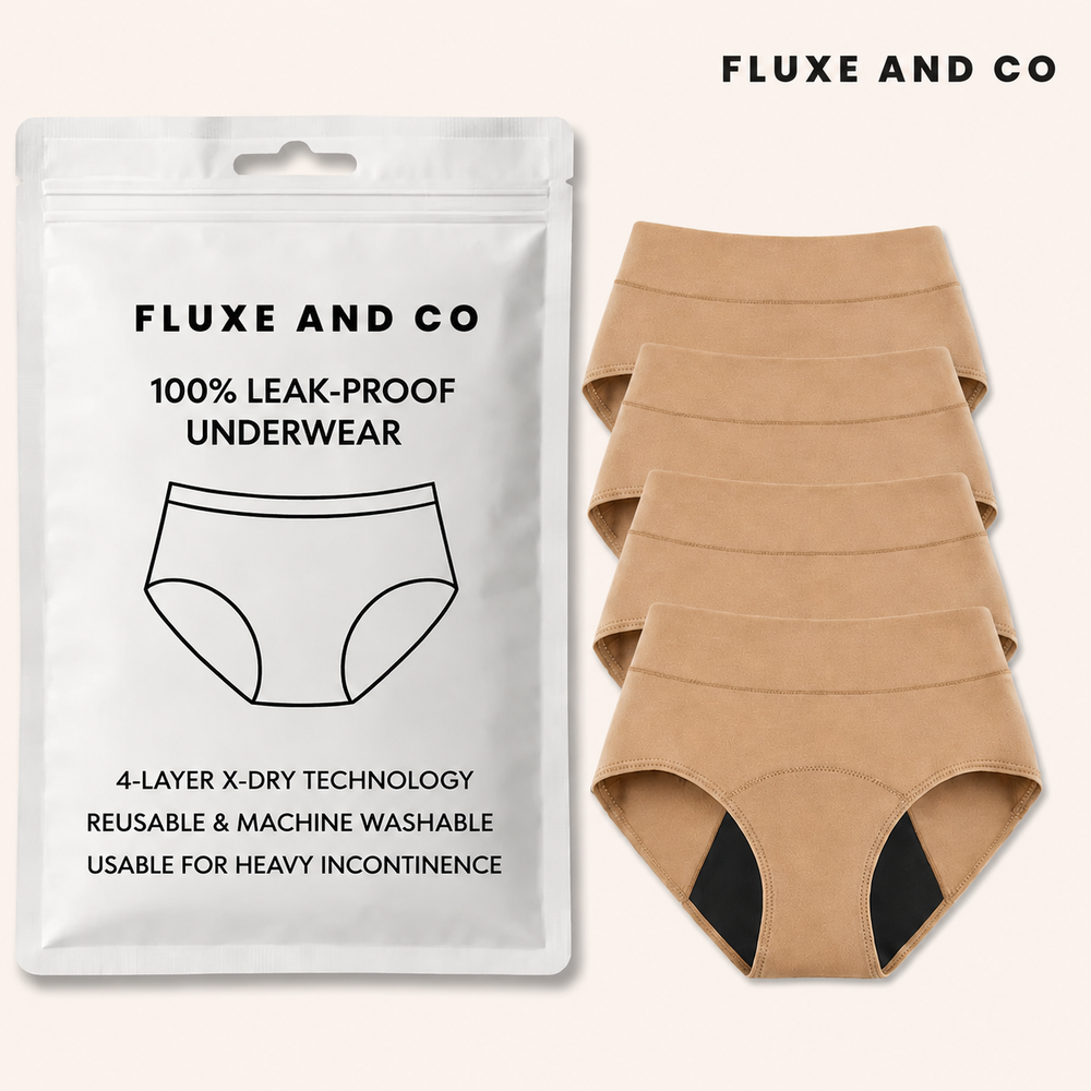 FLUXE AND CO™ 100% Leak-Proof Underwear — Reusable Incontinence Underwear for Women