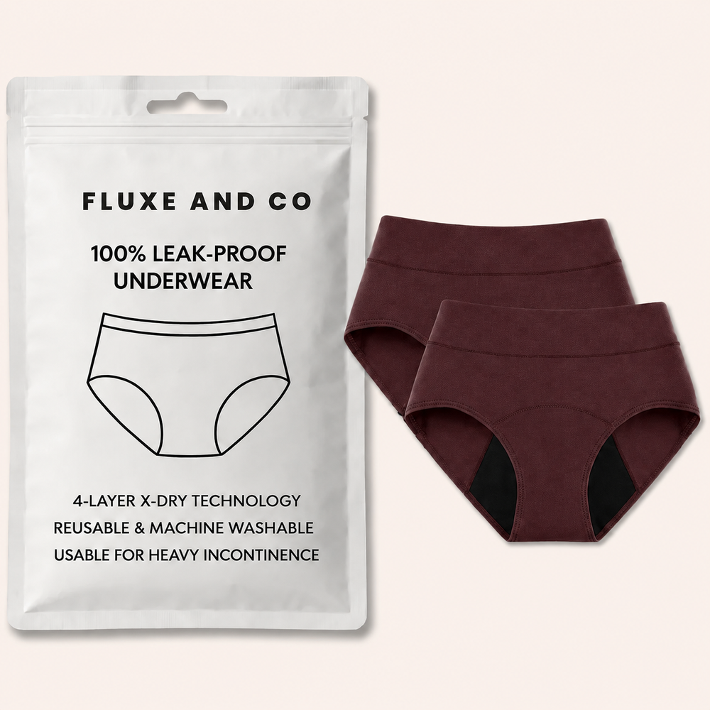 FLUXE AND CO™ 100% Leak-Proof Underwear (Red color)