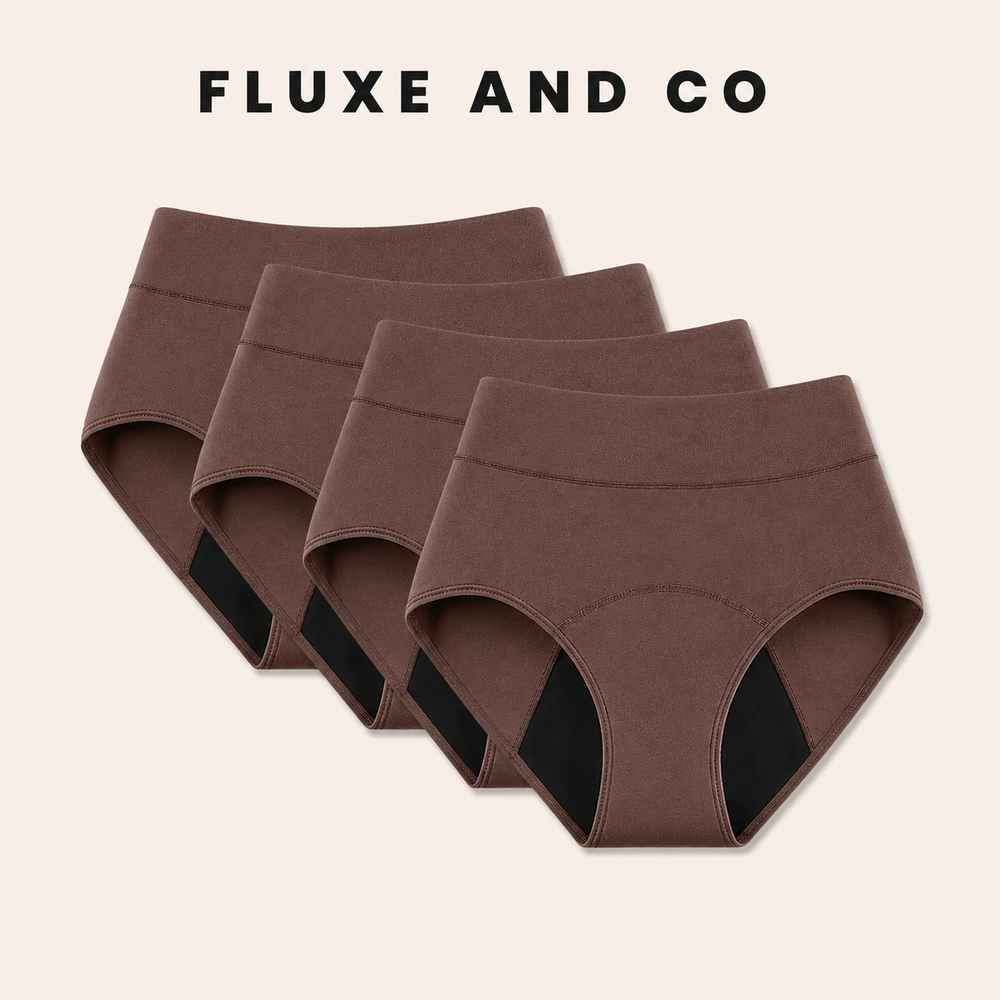 FLUXE AND CO™ 100% Leak-Proof Underwear (Brown color)