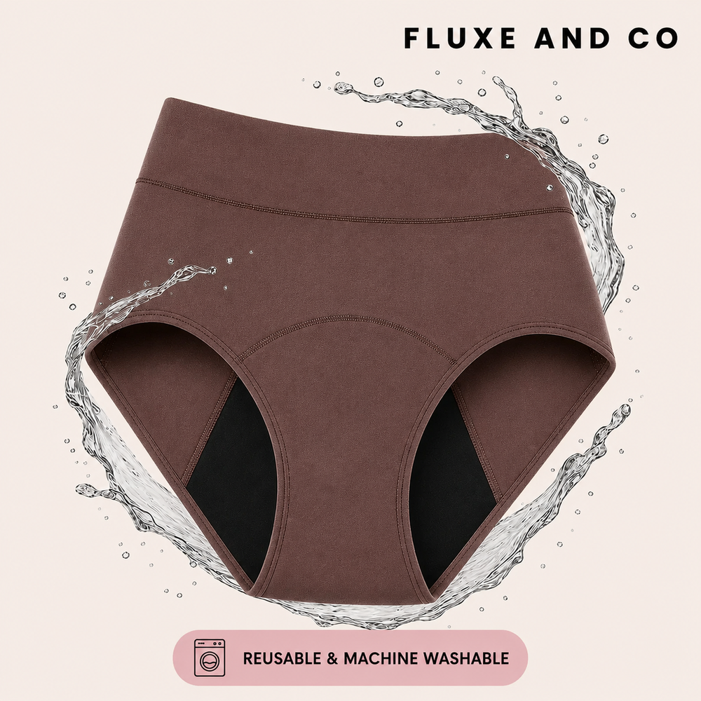 FLUXE AND CO™ 100% Leak-Proof Underwear (Brown color)