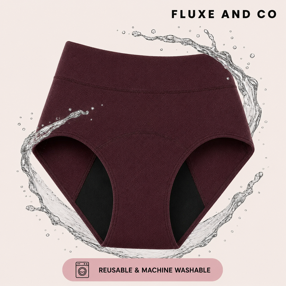 FLUXE AND CO™ 100% Leak-Proof Underwear (Red color)