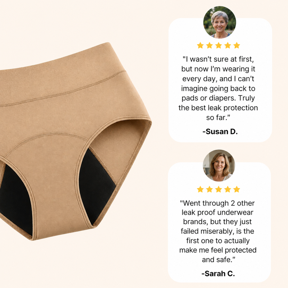 FLUXE AND CO™ 100% Leak-Proof Underwear — Reusable Incontinence Underwear for Women